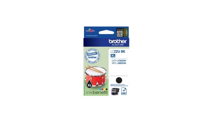 Brother LC-22UBK bläckpatroner Original Hög (XL) avkastning Svart i gruppen DATORER & KRINGUTRUSTNING / Skrivare & Tillbehör / Bläck & Toner / Bläckpatroner / Brother hos TP E-commerce Nordic AB (A14004)