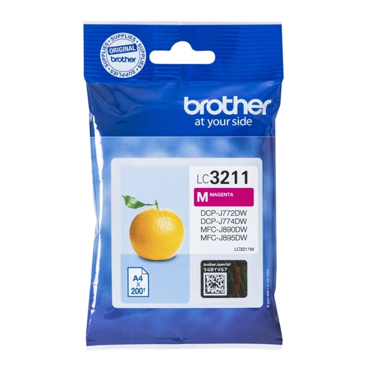 Brother LC-3211M bläckpatroner Original Standardavkastning Magenta i gruppen DATORER & KRINGUTRUSTNING / Skrivare & Tillbehör / Bläck & Toner / Bläckpatroner / Brother hos TP E-commerce Nordic AB (A14009)