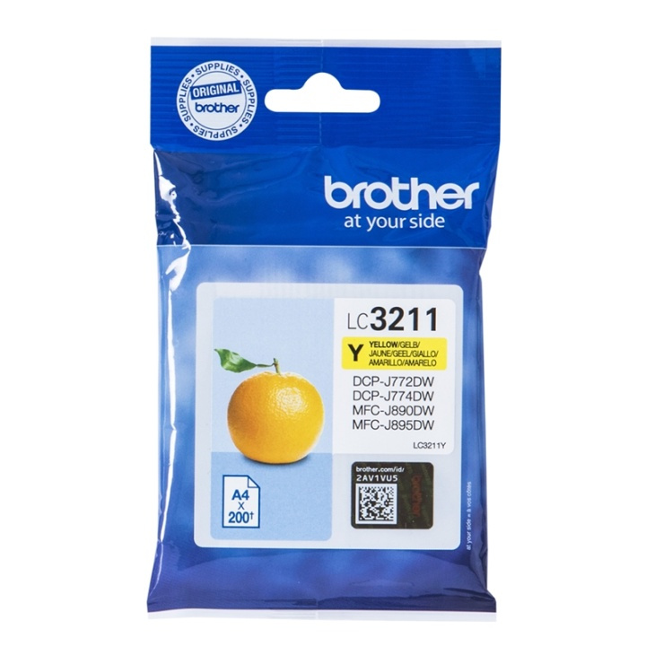 Brother LC-3211Y bläckpatroner Original Standardavkastning Gul i gruppen DATORER & KRINGUTRUSTNING / Skrivare & Tillbehör / Bläck & Toner / Bläckpatroner / Brother hos TP E-commerce Nordic AB (A14010)