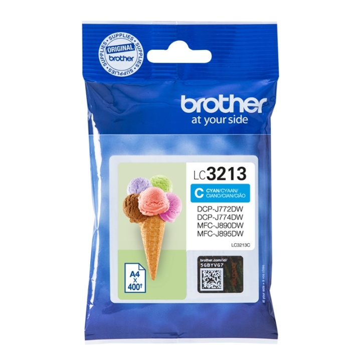 Brother LC-3213C bläckpatroner Original Hög (XL) avkastning Cyan i gruppen DATORER & KRINGUTRUSTNING / Skrivare & Tillbehör / Bläck & Toner / Bläckpatroner / Brother hos TP E-commerce Nordic AB (A14013)