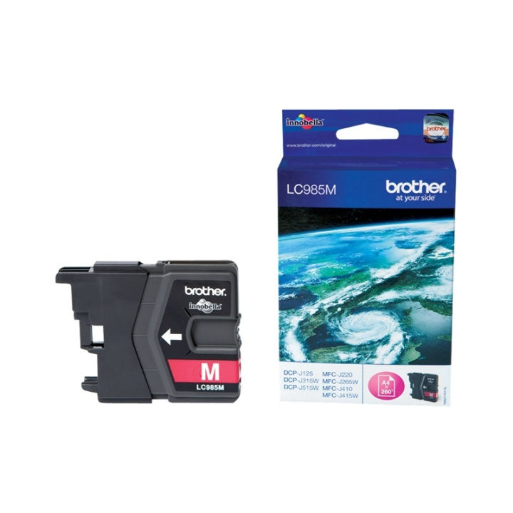 Brother LC985M bläckpatroner 1 styck Original Magenta i gruppen DATORER & KRINGUTRUSTNING / Skrivare & Tillbehör / Bläck & Toner / Bläckpatroner / Brother hos TP E-commerce Nordic AB (A14046)