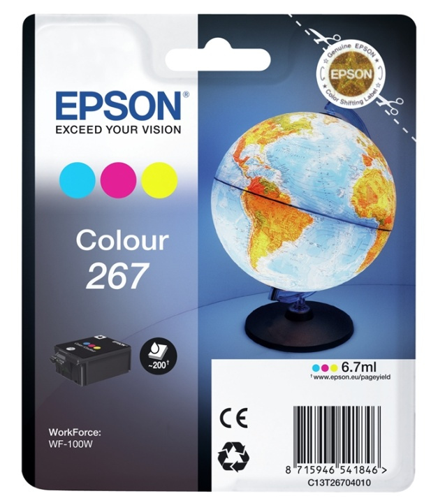 Epson Globe Singlepack Colour 267 ink cartridge i gruppen DATORER & KRINGUTRUSTNING / Skrivare & Tillbehör / Bläck & Toner / Bläckpatroner / Epson hos TP E-commerce Nordic AB (A14077)