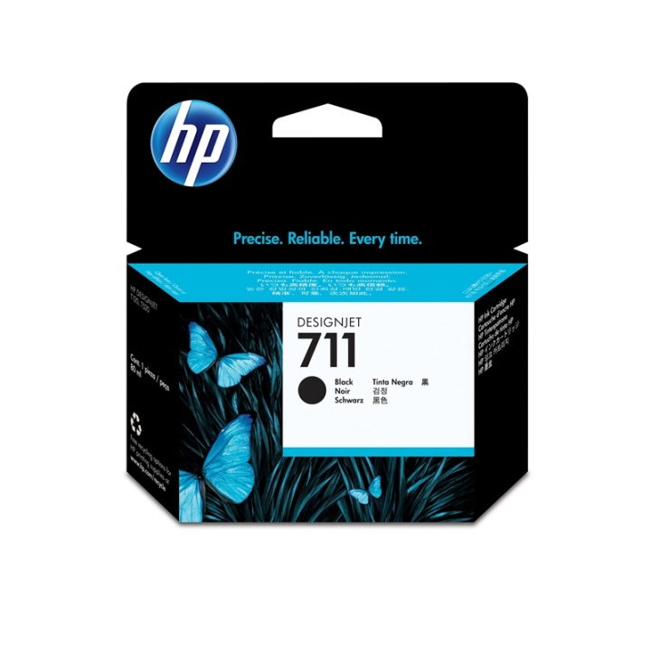 HP 711 bläckpatroner 1 styck Original Hög (XL) avkastning Svart i gruppen DATORER & KRINGUTRUSTNING / Skrivare & Tillbehör / Bläck & Toner / Bläckpatroner / HP hos TP E-commerce Nordic AB (A14180)