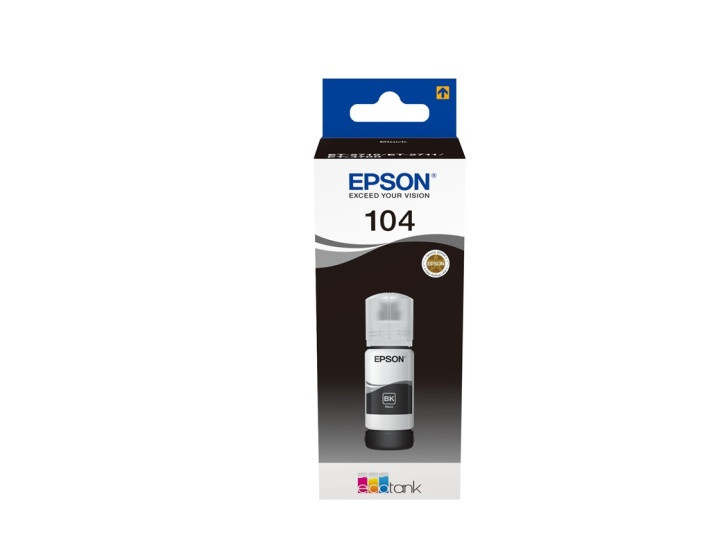 Epson 104 EcoTank Black ink bottle i gruppen DATORER & KRINGUTRUSTNING / Skrivare & Tillbehör / Bläck & Toner / Bläckpatroner / Epson hos TP E-commerce Nordic AB (A14248)