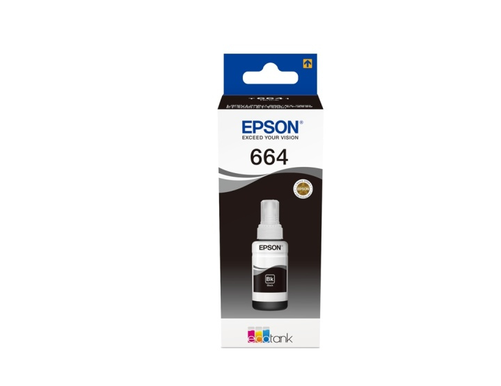 Epson 664 Ecotank Black ink bottle (70ml) i gruppen DATORER & KRINGUTRUSTNING / Skrivare & Tillbehör / Bläck & Toner / Bläckpatroner / Epson hos TP E-commerce Nordic AB (A14249)