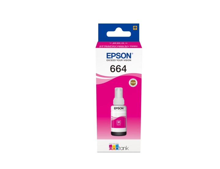Epson 664 Ecotank Magenta ink bottle (70ml) i gruppen DATORER & KRINGUTRUSTNING / Skrivare & Tillbehör / Bläck & Toner / Bläckpatroner / Epson hos TP E-commerce Nordic AB (A14251)