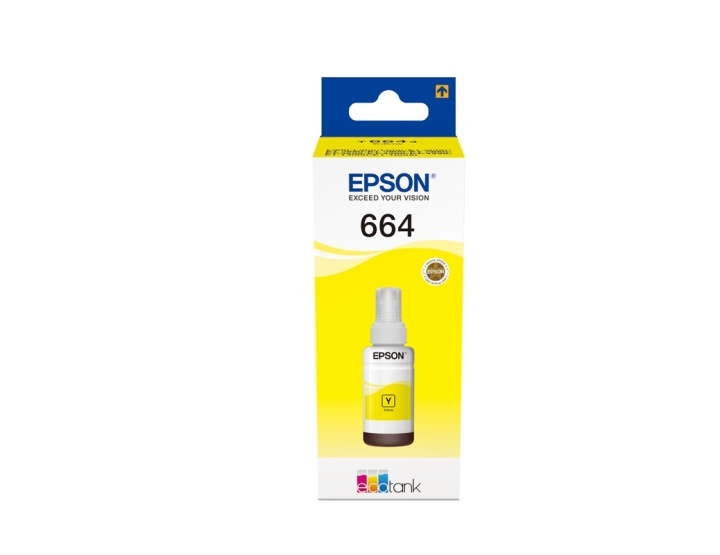 Epson 664 Ecotank Yellow ink bottle (70ml) i gruppen DATORER & KRINGUTRUSTNING / Skrivare & Tillbehör / Bläck & Toner / Bläckpatroner / Epson hos TP E-commerce Nordic AB (A14252)