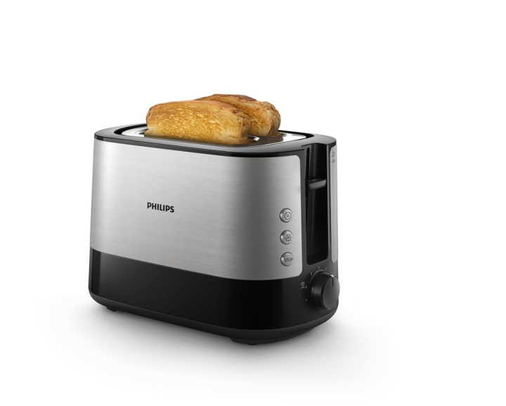 Philips Viva Collection Brödrost med två extra breda fack Brödrost i gruppen HEM, HUSHÅLL & TRÄDGÅRD / Hushållsmaskiner / Brödrostar & Bordsgrillar / Brödrostar hos TP E-commerce Nordic AB (A14258)