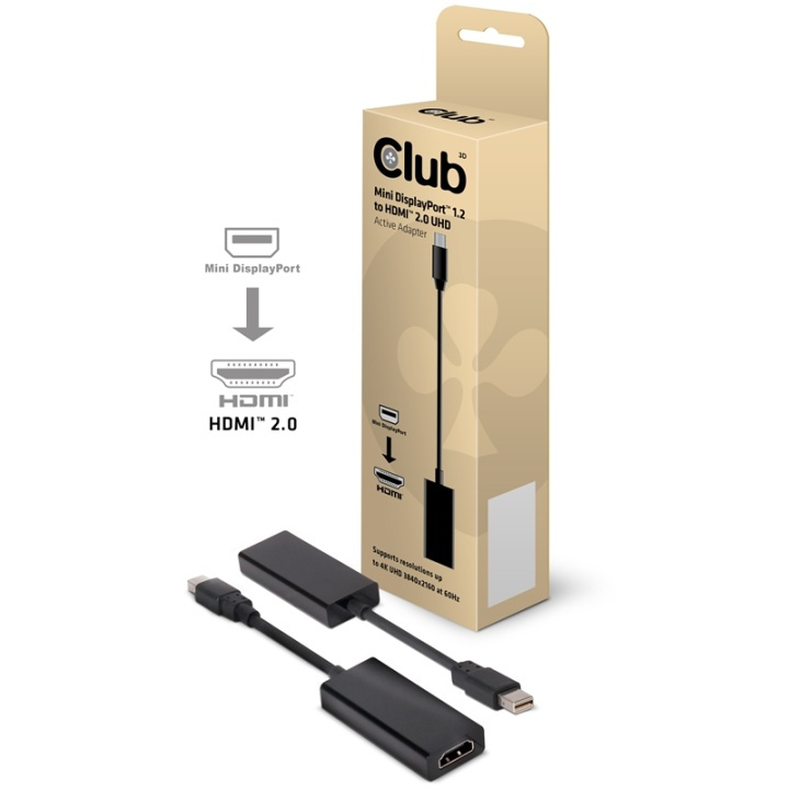 Club 3D Mini Displayport 1.2 - HDMI 2.0-adapter CAC-2170 i gruppen DATORER & KRINGUTRUSTNING / Datorkablar / DisplayPort / Adaptrar hos TP E-commerce Nordic AB (A14277)