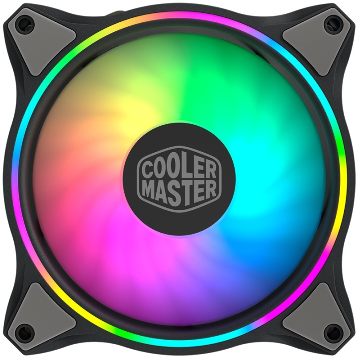 Cooler Master MasterFan MF120 Halo 3in1 Fan 12 cm Svart, Grå i gruppen DATORER & KRINGUTRUSTNING / Datorkomponenter / Kylning / Chassifläktar hos TP E-commerce Nordic AB (A14365)