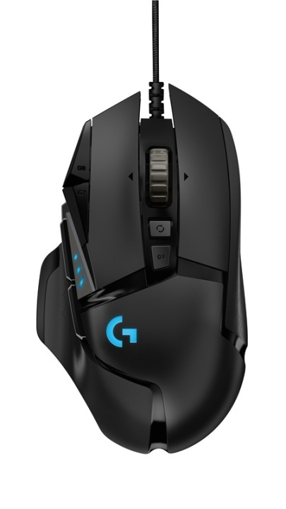 Logitech G502 Hero datormöss högerhand USB Type-A Optisk 16000 DPI i gruppen DATORER & KRINGUTRUSTNING / Gaming / Möss hos TP E-commerce Nordic AB (A14418)