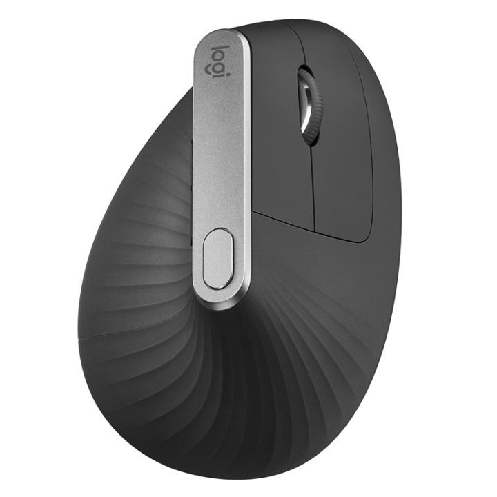 Logitech MX Vertical datormöss högerhand Trådlös RF + Bluetooth Optisk 4000 DPI i gruppen DATORER & KRINGUTRUSTNING / Möss & Tangentbord / Möss / Trådlösa hos TP E-commerce Nordic AB (A14468)