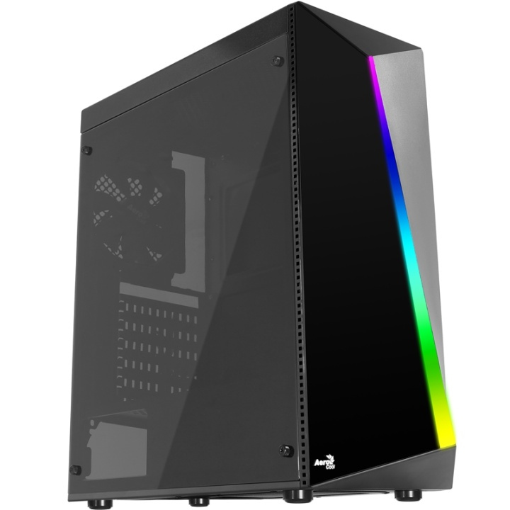 Aerocool Shard Midi Tower Svart i gruppen DATORER & KRINGUTRUSTNING / Datorkomponenter / Datorchassi hos TP E-commerce Nordic AB (A14500)