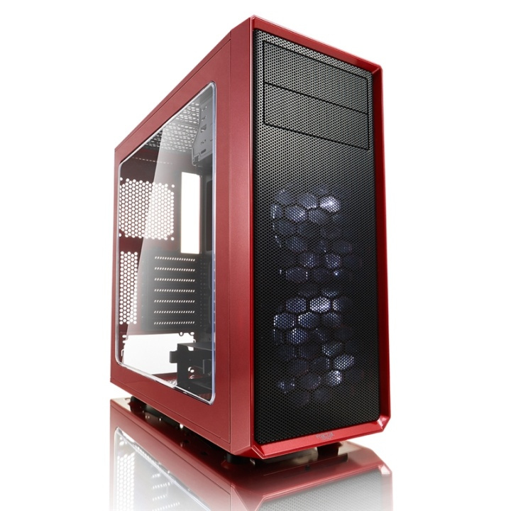 Fractal Design Focus G Midi Tower Svart, Röd i gruppen DATORER & KRINGUTRUSTNING / Datorkomponenter / Datorchassi hos TP E-commerce Nordic AB (A14544)