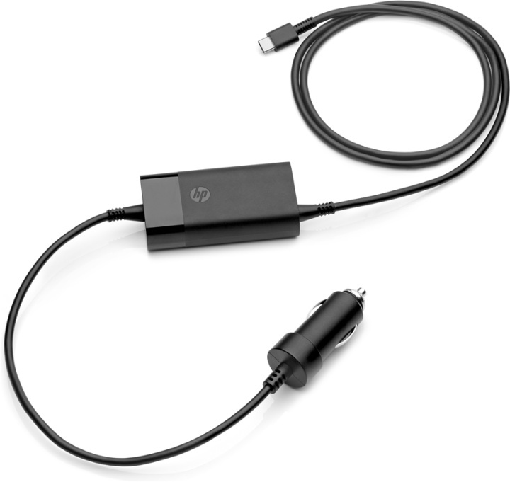 HP 65W USB-C Auto Adapter eladaptrar Automatisk Svart i gruppen DATORER & KRINGUTRUSTNING / Bärbara datorer & tillbehör / Datorladdare / Laddare till laptop / Universal hos TP E-commerce Nordic AB (A14607)
