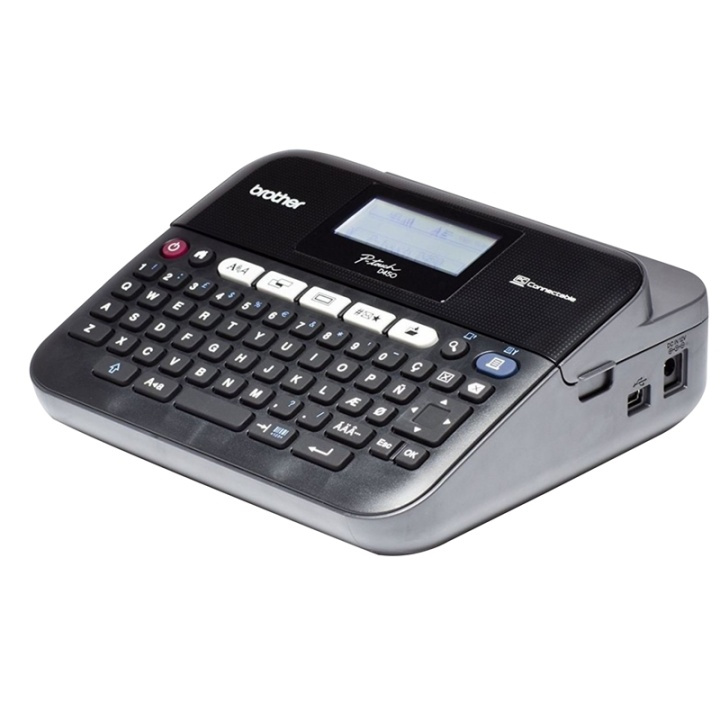 Brother PT-D450VP etikettskrivare Termal transfer 180 x 180 DPI Kabel TZe QWERTY i gruppen DATORER & KRINGUTRUSTNING / Skrivare & Tillbehör / Skrivare / Märkmaskiner & Tillbehör / Skriva & Tillbehör hos TP E-commerce Nordic AB (A14634)