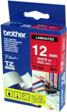 Brother TZe-435 etikett-tejp TZ i gruppen DATORER & KRINGUTRUSTNING / Skrivare & Tillbehör / Skrivare / Etikettsskrivare Zebra & Brother hos TP E-commerce Nordic AB (A14667)