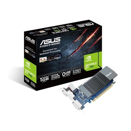 ASUS 90YV0AL0-M0NA00 grafikkort NVIDIA GeForce GT 710 1 GB GDDR5 i gruppen DATORER & KRINGUTRUSTNING / Datorkomponenter / Grafikkort hos TP E-commerce Nordic AB (A14758)