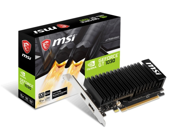 MSI V809-2825R grafikkort NVIDIA GeForce GT 1030 2 GB GDDR4 i gruppen DATORER & KRINGUTRUSTNING / Datorkomponenter / Grafikkort hos TP E-commerce Nordic AB (A14765)