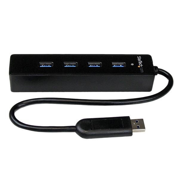 StarTech.com ST4300PBU3 gränssnittshubbar USB 3.2 Gen 1 (3.1 Gen 1) Type-A 5000 i gruppen DATORER & KRINGUTRUSTNING / Datortillbehör / USB-hubbar hos TP E-commerce Nordic AB (A14775)