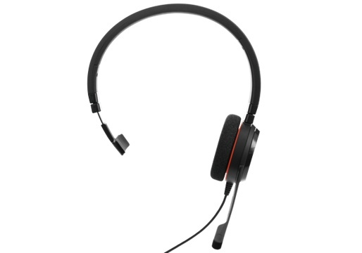 Jabra Evolve 20 MS Mono Headset Huvudband Svart i gruppen DATORER & KRINGUTRUSTNING / Datortillbehör / Headset hos TP E-commerce Nordic AB (A14844)