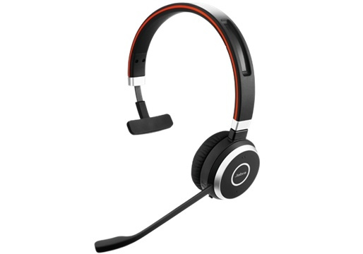 Jabra Evolve 40 MS Mono Headset Huvudband Svart i gruppen DATORER & KRINGUTRUSTNING / Gaming / Headset hos TP E-commerce Nordic AB (A14855)
