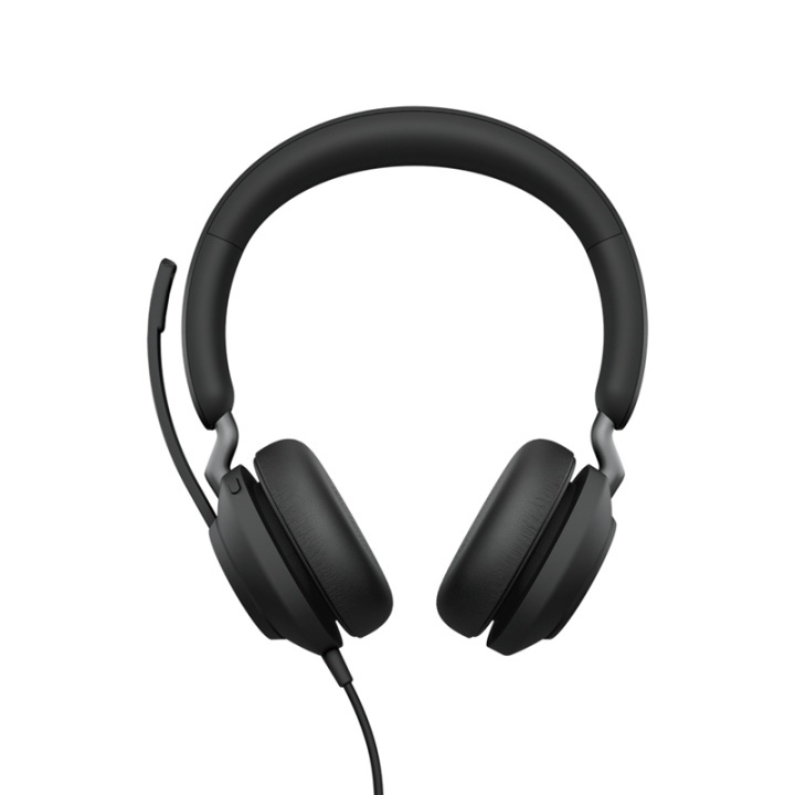 Jabra Evolve2 40, MS Stereo Headset Huvudband USB Type-A Svart i gruppen DATORER & KRINGUTRUSTNING / Datortillbehör / Headset hos TP E-commerce Nordic AB (A14860)