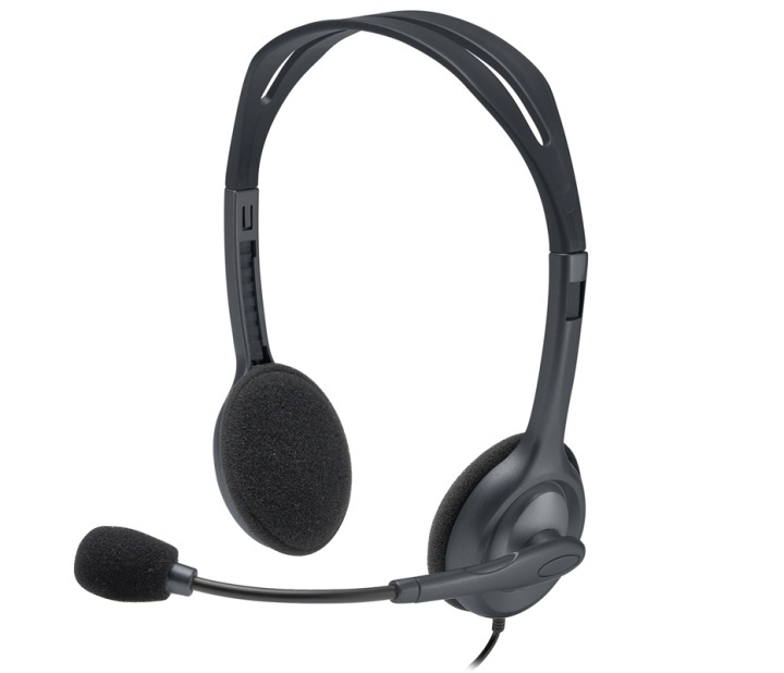 Logitech H111 Headset 3,5 mm kontakt Grå i gruppen DATORER & KRINGUTRUSTNING / Datortillbehör / Headset hos TP E-commerce Nordic AB (A14867)