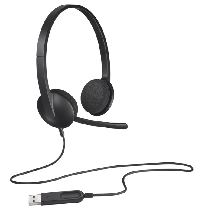 Logitech H340 Headset Huvudband USB Type-A Svart i gruppen DATORER & KRINGUTRUSTNING / Datortillbehör / Headset hos TP E-commerce Nordic AB (A14871)