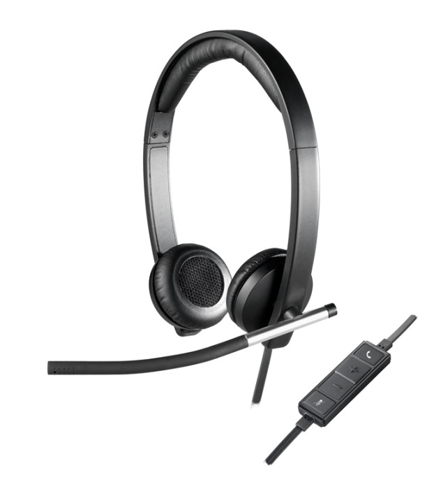 Logitech H650E Headset Huvudband Svart, Silver i gruppen DATORER & KRINGUTRUSTNING / Datortillbehör / Headset hos TP E-commerce Nordic AB (A14876)