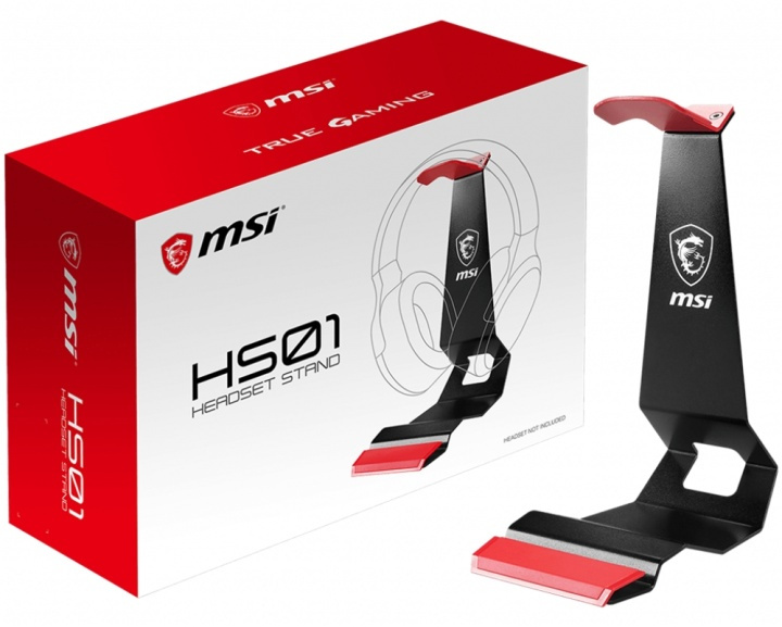 MSI HS01 HEADSET STAND hörlurstillbehör Hörlurshållare i gruppen DATORER & KRINGUTRUSTNING / Gaming / Headset hos TP E-commerce Nordic AB (A14910)