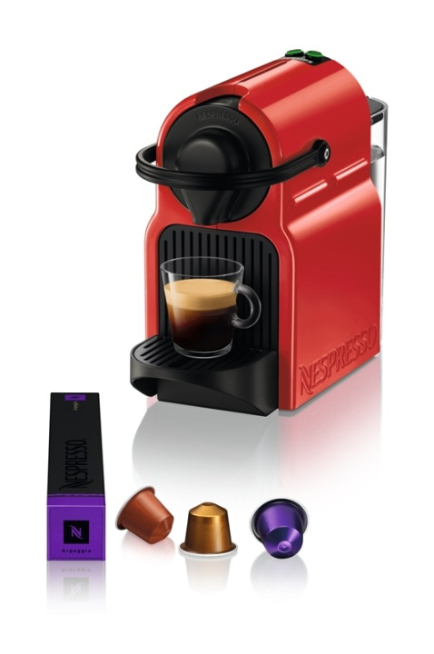 Krups Inissia XN1005 Ruby Red Pod coffee machine 0,7 l i gruppen HEM, HUSHÅLL & TRÄDGÅRD / Hushållsmaskiner / Kaffemaskiner & Tillbehör / Kaffebryggare hos TP E-commerce Nordic AB (A14989)