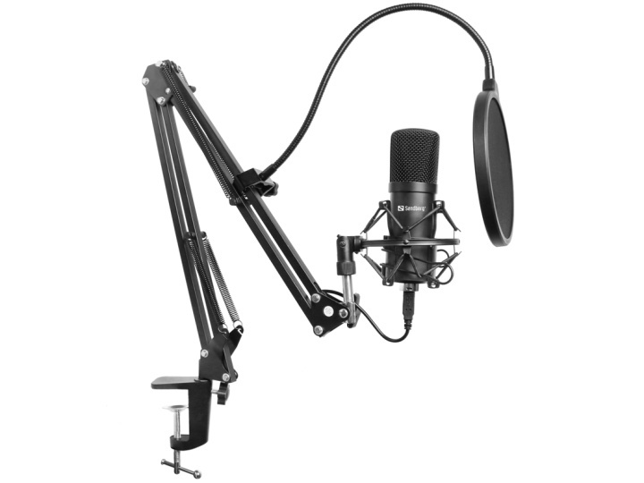 Sandberg Streamer USB Microphone Kit i gruppen DATORER & KRINGUTRUSTNING / Datortillbehör / Mikrofoner hos TP E-commerce Nordic AB (A15031)