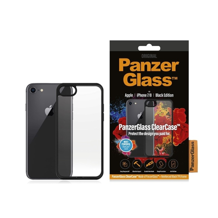 PanzerGlass 0227 Skal iPhone 7/8/SE 2020, Transparent i gruppen SMARTPHONE & SURFPLATTOR / Mobilskydd / Apple / iPhone SE (2nd gen & 3rd gen) / Skal hos TP E-commerce Nordic AB (A15083)