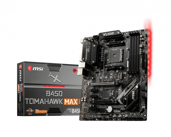 MSI B450 TOMAHAWK MAX II moderkort AMD B450 Uttag AM4 ATX i gruppen DATORER & KRINGUTRUSTNING / Datorkomponenter / Moderkort hos TP E-commerce Nordic AB (A15172)