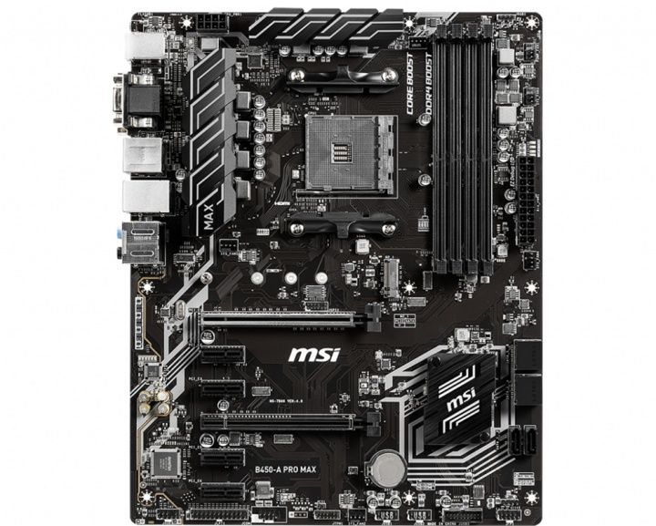 MSI B450-A PRO MAX moderkort AMD B450 Uttag AM4 ATX i gruppen DATORER & KRINGUTRUSTNING / Datorkomponenter / Moderkort hos TP E-commerce Nordic AB (A15173)