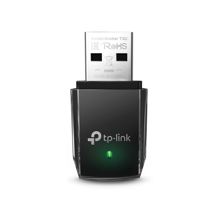 TP-LINK Archer T3U WLAN 1267 Mbit/s i gruppen DATORER & KRINGUTRUSTNING / Nätverk / Nätverkskort / USB Trådlösa hos TP E-commerce Nordic AB (A15250)