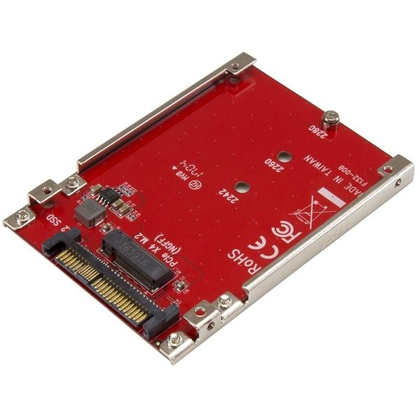 StarTech.com M.2 enhet till U.2 (SFF-8639) värdadapter för M.2 PCIe NVMe SSD-enh i gruppen DATORER & KRINGUTRUSTNING / Datorkomponenter / Hårddiskar / SSD hos TP E-commerce Nordic AB (A15263)