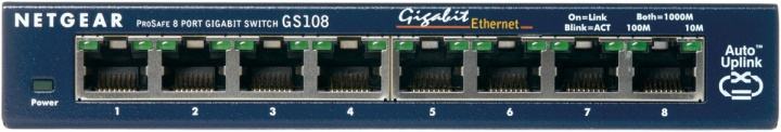 Netgear ProSafe 8-Port Gigabit Desktop Switch Ohanterad i gruppen DATORER & KRINGUTRUSTNING / Nätverk / Switchar hos TP E-commerce Nordic AB (A15270)