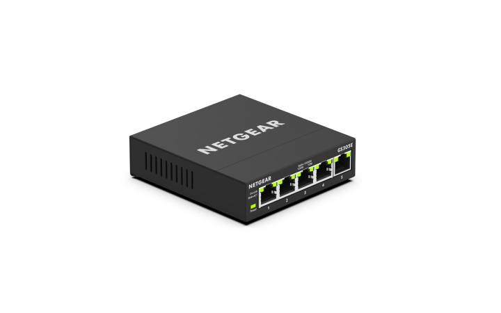 Netgear GS305E hanterad Gigabit Ethernet (10/100/1000) Svart i gruppen DATORER & KRINGUTRUSTNING / Nätverk / Switchar / 10/100/1000Mbps hos TP E-commerce Nordic AB (A15275)