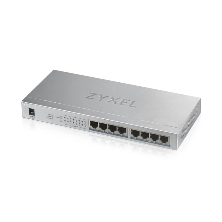 Zyxel GS1008HP Ohanterad Gigabit Ethernet (10/100/1000) Strömförsörjning via Eth i gruppen DATORER & KRINGUTRUSTNING / Nätverk / Switchar hos TP E-commerce Nordic AB (A15293)