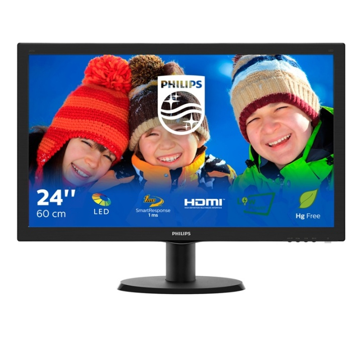 Philips V Line LCD-skärm med SmartControl Lite 243V5LHSB/00 i gruppen DATORER & KRINGUTRUSTNING / Datorskärmar & Tillbehör / Datorskärmar hos TP E-commerce Nordic AB (A15335)