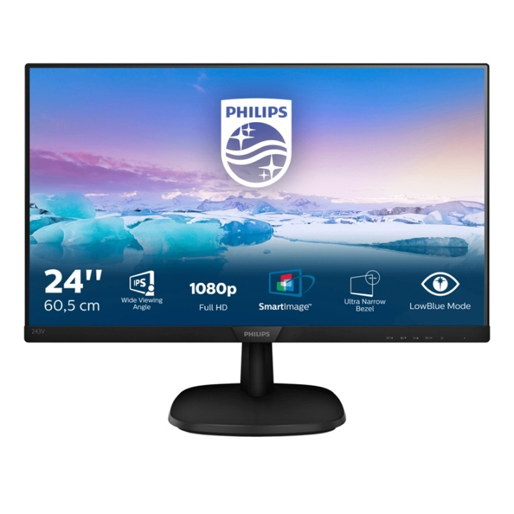 Philips V Line LCD-skärm med Full HD 243V7QDSB/00 i gruppen DATORER & KRINGUTRUSTNING / Datorskärmar & Tillbehör / Datorskärmar hos TP E-commerce Nordic AB (A15336)