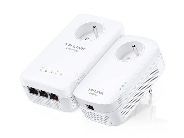 TP-LINK AV1200 1200 Mbit/s Nätverksansluten (Ethernet) Wi-Fi Vit 2 styck i gruppen DATORER & KRINGUTRUSTNING / Nätverk / Homeplug/Powerline hos TP E-commerce Nordic AB (A15344)