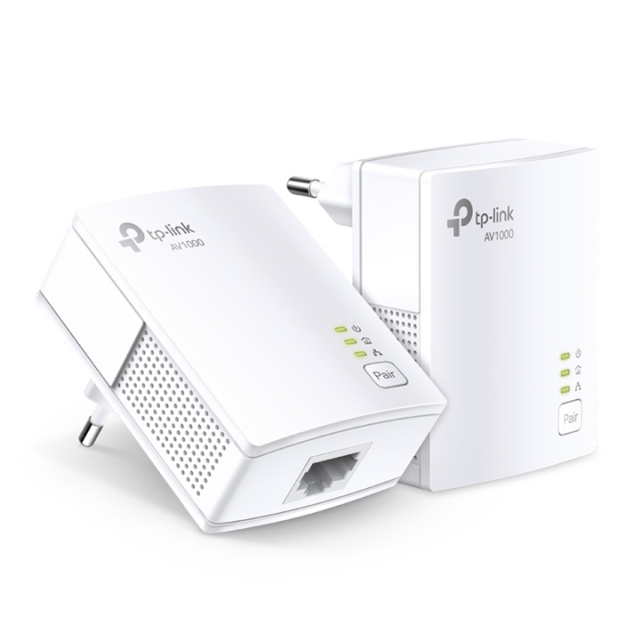 TP-LINK TL-PA7017 KIT 1000 Mbit/s Nätverksansluten (Ethernet) Vit 2 styck i gruppen DATORER & KRINGUTRUSTNING / Nätverk / Homeplug/Powerline hos TP E-commerce Nordic AB (A15347)