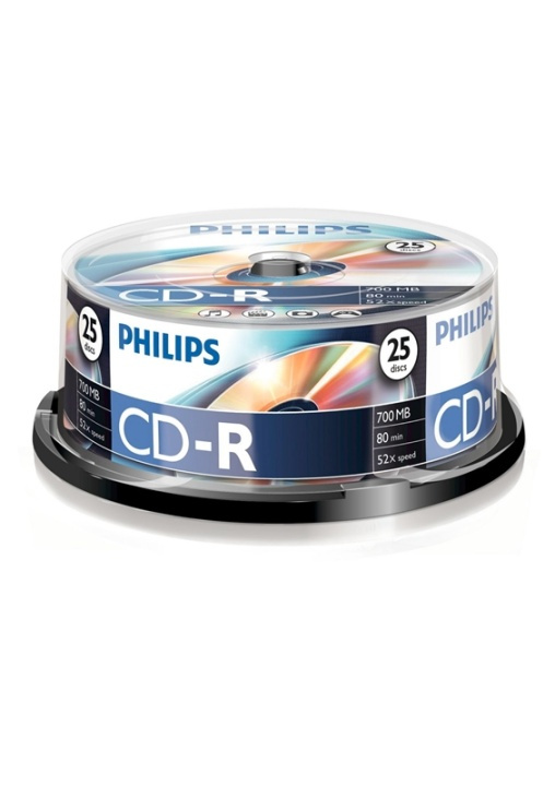 Philips CD-R CR7D5NB25/00 i gruppen HEMELEKTRONIK / Lagringsmedia / CD/DVD/BD-skivor / CD-R hos TP E-commerce Nordic AB (A15419)