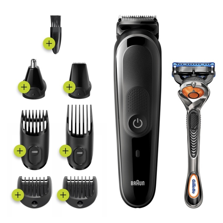 Braun 81705165 skägg/hår trimmer Svart, Grå i gruppen SKÖNHET & HÄLSA / Hår & Styling / Rakning & Trimning / Hårtrimmers hos TP E-commerce Nordic AB (A15423)
