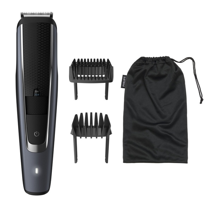 Philips BEARDTRIMMER Series 5000 Precisionsinställningar om 0,2 mm, skäggtrimmer i gruppen SKÖNHET & HÄLSA / Hår & Styling / Rakning & Trimning / Skäggtrimmers & Tillbehör hos TP E-commerce Nordic AB (A15425)