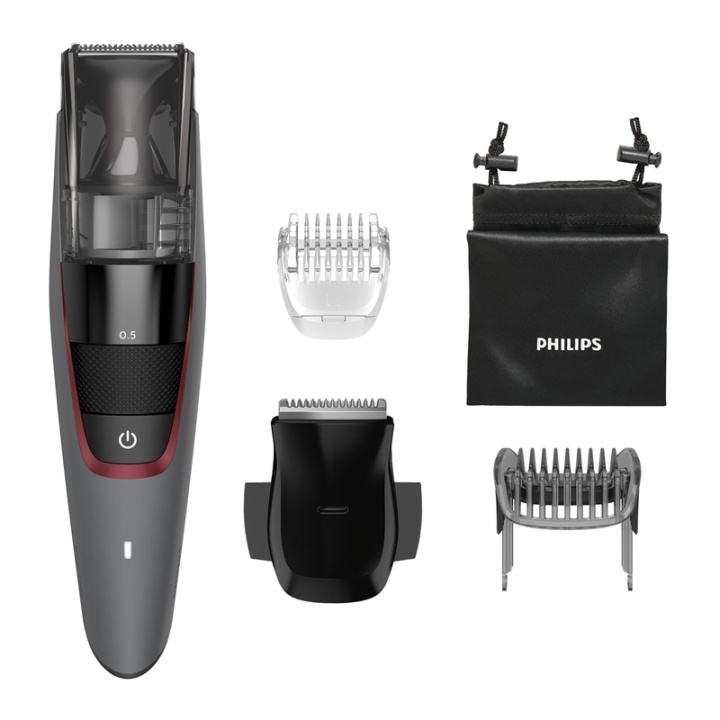 Philips BEARDTRIMMER Series 7000 Vacuum-trimmer med uppsugningsfunktion i gruppen SKÖNHET & HÄLSA / Hår & Styling / Rakning & Trimning / Skäggtrimmers & Tillbehör hos TP E-commerce Nordic AB (A15427)