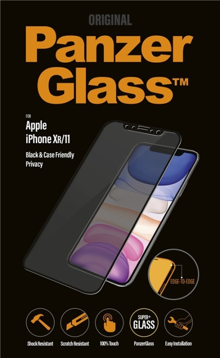 PanzerGlass P2665 Skärmskydd iPhone XR/11 i gruppen SMARTPHONE & SURFPLATTOR / Mobilskydd / Apple / iPhone XR / Skärmskydd hos TP E-commerce Nordic AB (A15457)